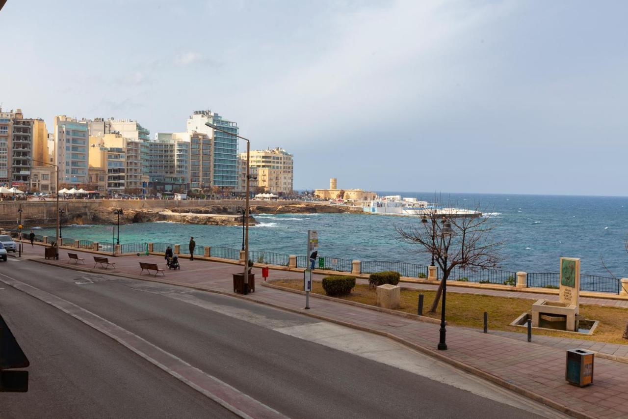 Spacious Seafront Apt With Living, Sofa, Wifi & Ac By 360 Estates Sliema Eksteriør bilde